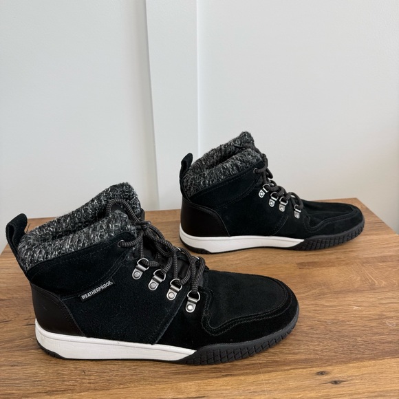 Weatherproof Rachel Suede Hiking Boots Black Women’s Size 9 - Picture 4 of 10